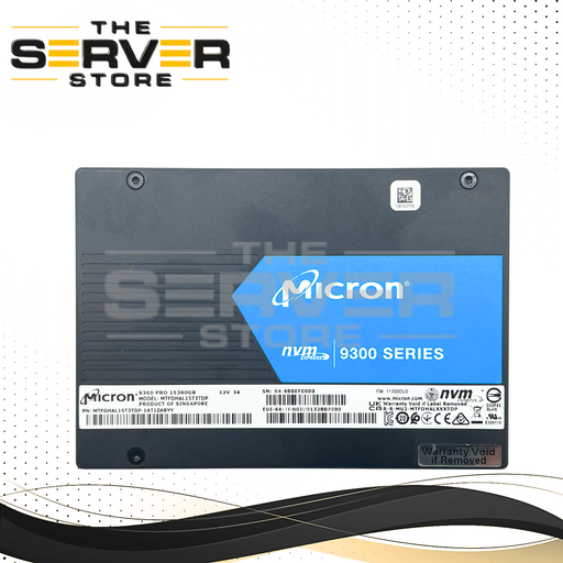 Micron 15.36TB NVMe U.2 PCIe Gen 3.0 x4 RI SFF 2.5" SSD 9300 PRO Series MTFDHAL15T3TDP