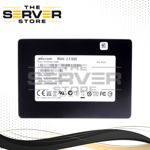 Micron 1TB SATA 6G SFF 2.5" SSD M600 MTFDDAK1T0MBF-1AN12ABYY MTFDDAK1T0MBF