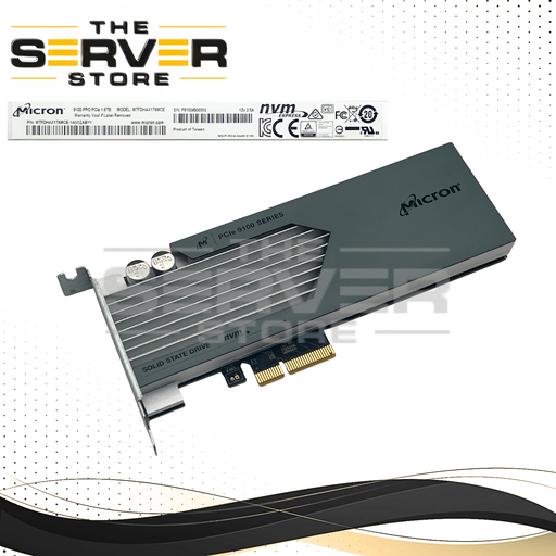 Micron 1.6TB NVMe HE PCIe Gen 3.0 x4 HH-HL Add-in Card (AIC) SSD 9100 PRO MTFDHAX1T6MCE-1AN1ZABYY