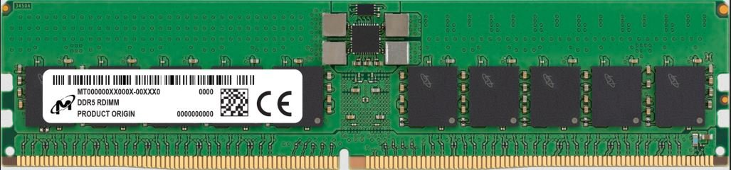 Micron 32GB DDR5 5600MHz ECC Reg Memory - MTC20F2085S1RC56BGZ