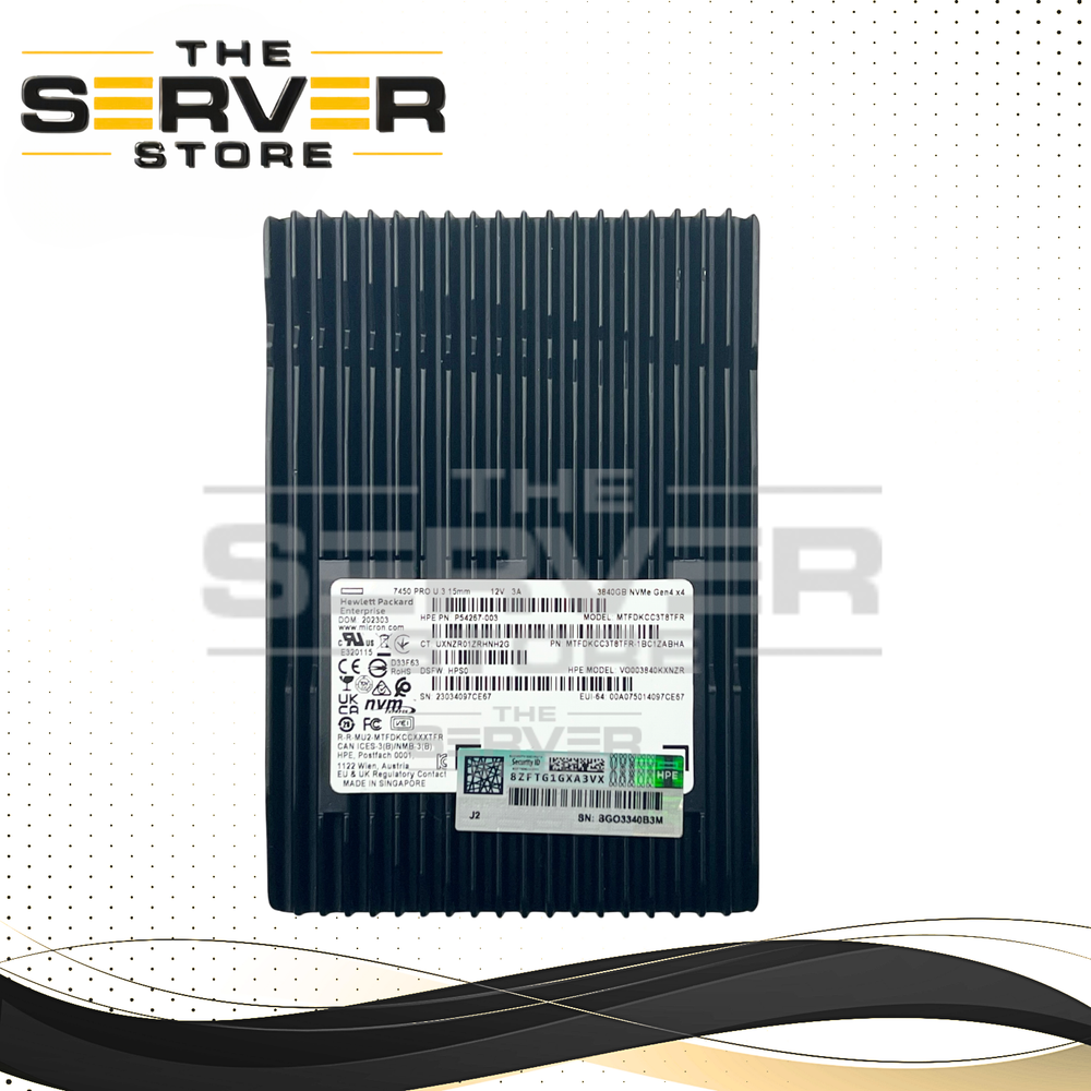 Micron 3.84TB NVMe U.3 G4 x4 RI 2.5" TCG Opal SSD 7450 Pro Series MTFDKCC3T8TFR
