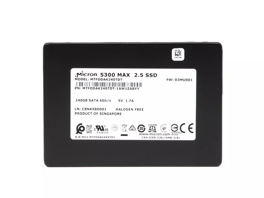 Micron 5300 MAX MTFDDAK240TDT-1AW1ZABYY SSD 240 GB SATA 6Gb/s | USED