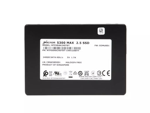 Micron 5300 MAX MTFDDAK240TDT-1AW1ZABYY SSD 240 GB SATA 6Gb/s | USED