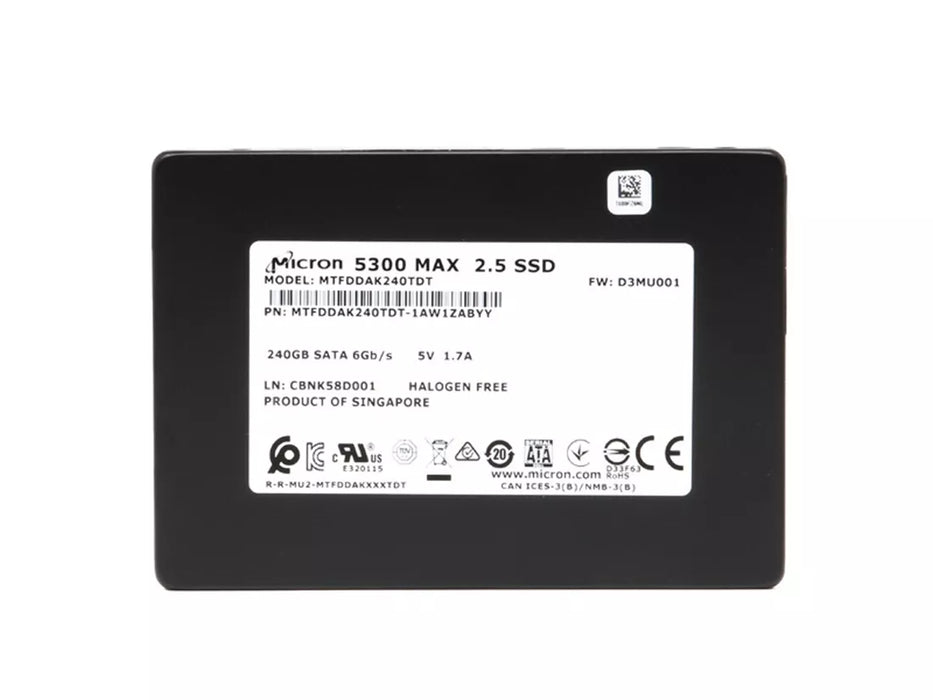 Micron 5300 MAX MTFDDAK240TDT-1AW1ZABYY SSD 240 GB SATA 6Gb/s | USED