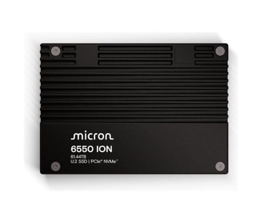 Micron 6550 ION MTFDLAL61T4THL-1BK1DFCYYR 61.44TB U.2 2.5-inch SSD