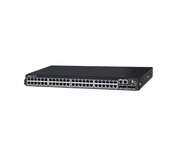 N3248TE-ON - Dell PowerSwitch N3200-ON Series 48-Ports 10/100/1000BASE-T Ethernet and 4-Ports SFP+ Layer 3 Rack-mountable Managed Front-to-back Airflow Network Switch with 2-Ports QSFP28