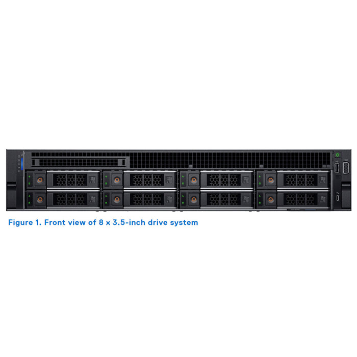 NCY1W — 8x 3.5" (SAS/SATA) Rack Chassis | Refurbished Dell PowerEdge R550