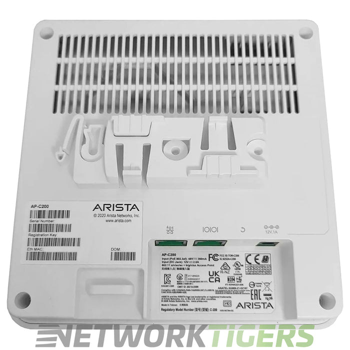 NEW Arista AP-C200 Dual Radio MU-MIMO 2x2 5GHz - 2x2 2.4GHz Wi-Fi 6 WAP