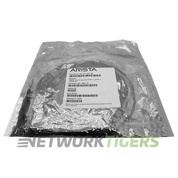 NEW Arista CAB-SFP-SFP-3M 3m 10GB SFP+ Direct Attach Copper Cable