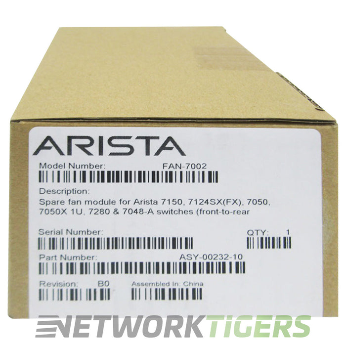 NEW Arista FAN-7002-R 7260QX Series B-F Airflow (Blue) Switch Fan Module