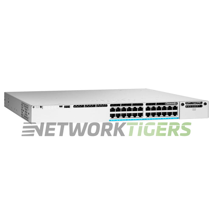 NEW Cisco C9300-24UX-A 24x MultiGB UPoE RJ45 1x Module Slot Switch