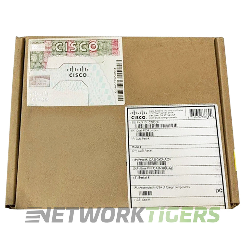 NEW Cisco CAB-TA-NA Catalyst 3850 Cross Compatible 8 Foot Switch Power Cord