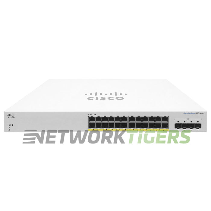 NEW Cisco CBS220-24FP-4X-NA Business 220 Series 24x 1GB PoE+ RJ45 Switch