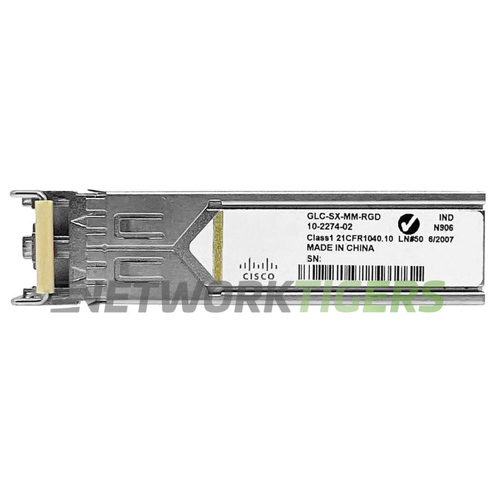 NEW Cisco GLC-SX-MM-RGD 1GB BASE-SX MMF LC Rugged SFP Transceiver (Without DOM)
