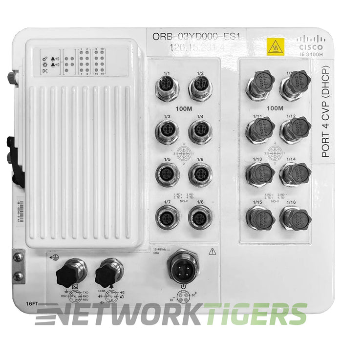 NEW Cisco IE-3400H-16FT-A Catalyst IE3400 HD 16x FE M12 Switch