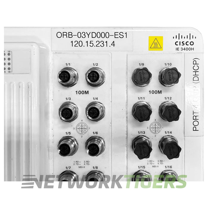 NEW Cisco IE-3400H-16FT-A Catalyst IE3400 HD 16x FE M12 Switch