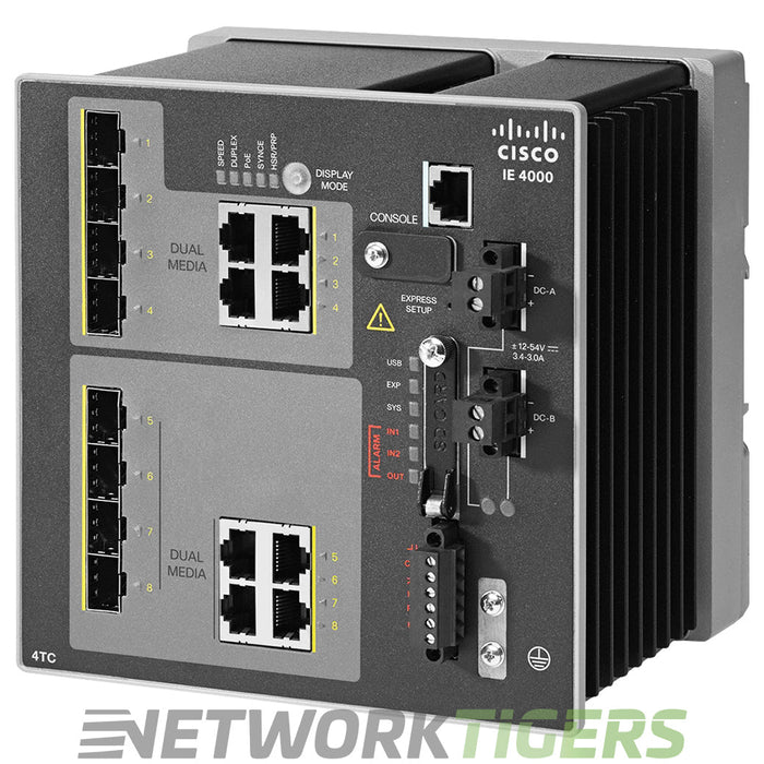 NEW Cisco IE-4000-4TC4G-E IE 4000 Series 4x FE Combo 4x 1GB Switch
