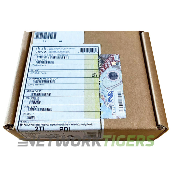 NEW Cisco MEM-4300-2G ISR 4000 Series Router 2G DRAM (1 DIMM) Memory