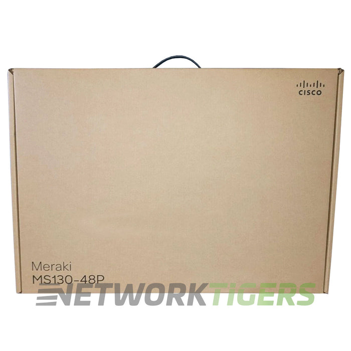NEW Cisco MS130-48P-HW Meraki 48x 1GB PoE+ RJ45 4x 1GB SFP Unclaimed Switch