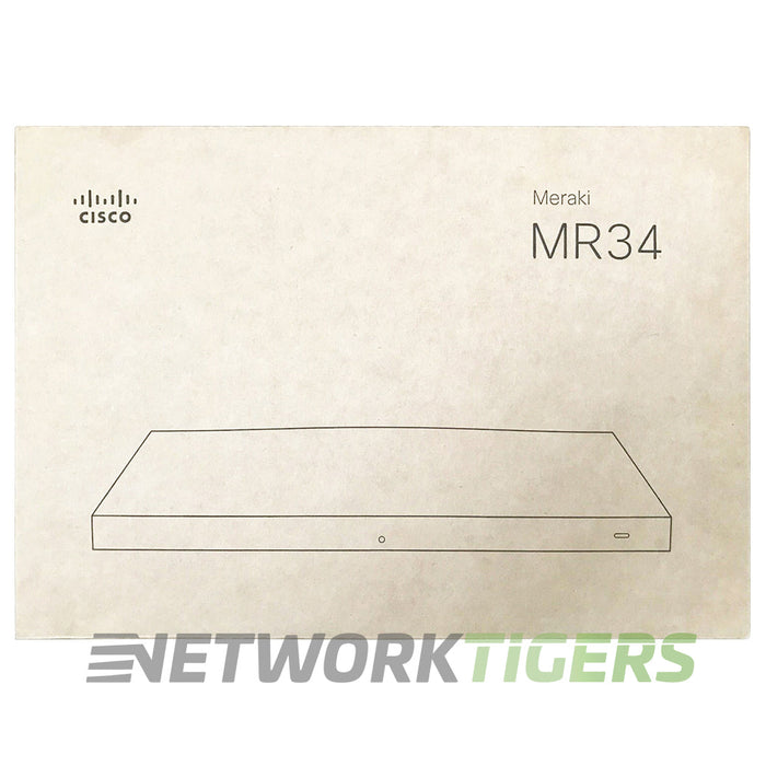 NEW Cisco Meraki MR34-HW Wi-Fi 5 802.11ac Internal Ant Unclaimed WAP w/ Mounts
