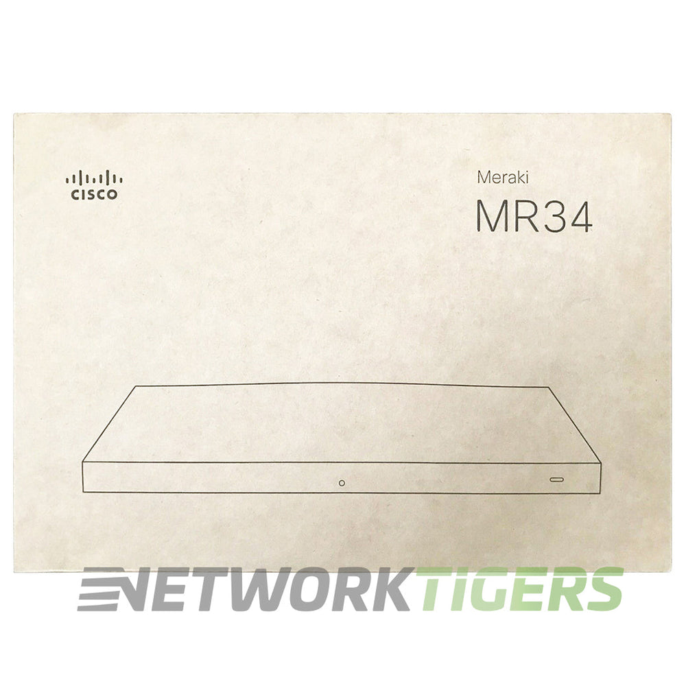 NEW Cisco Meraki MR34-HW Wi-Fi 5 802.11ac Internal Antenna Unclaimed Wireless AP