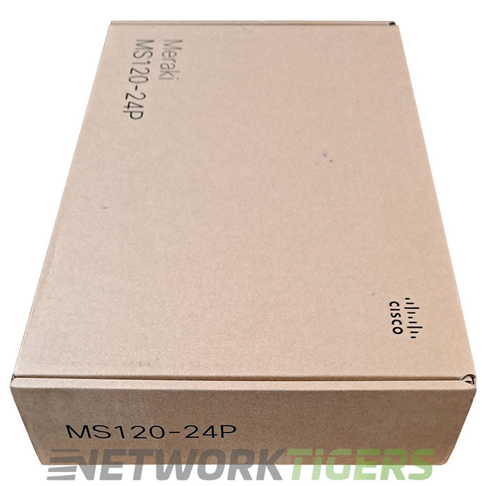 NEW Cisco Meraki MS120-24P-HW 24x 1GB PoE+ RJ45 4x 1GB SFP Unclaimed Switch