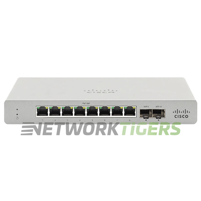 NEW Cisco Meraki MS120-8-HW 8x 1GB RJ45 2x 1GB SFP Unclaimed Switch