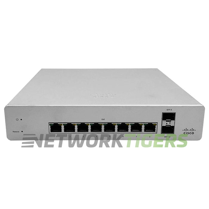 NEW Cisco Meraki MS220-8 8x 1GB RJ-45 2x 1GB SFP+ Unclaimed Switch