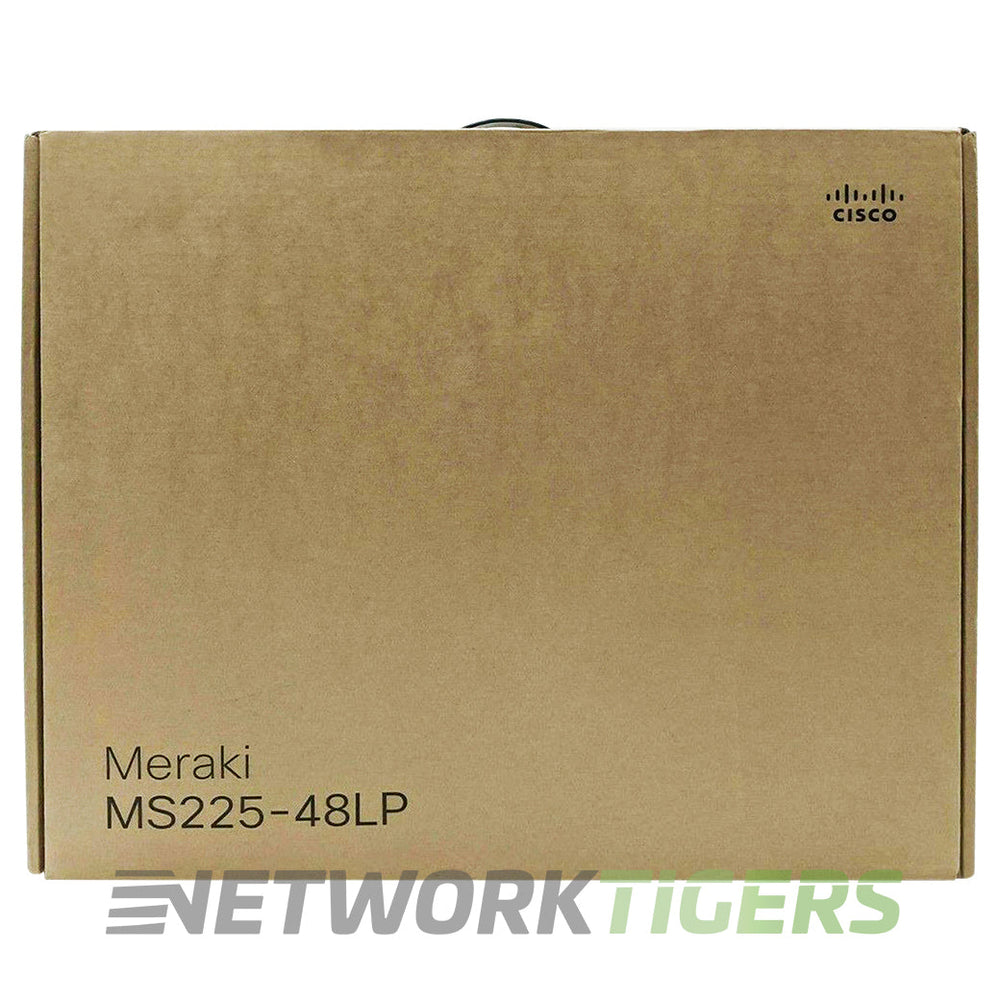 NEW Cisco Meraki MS225-48LP-HW 48x 1GB PoE RJ-45 4x 10GB SFP+ Unclaimed Switch