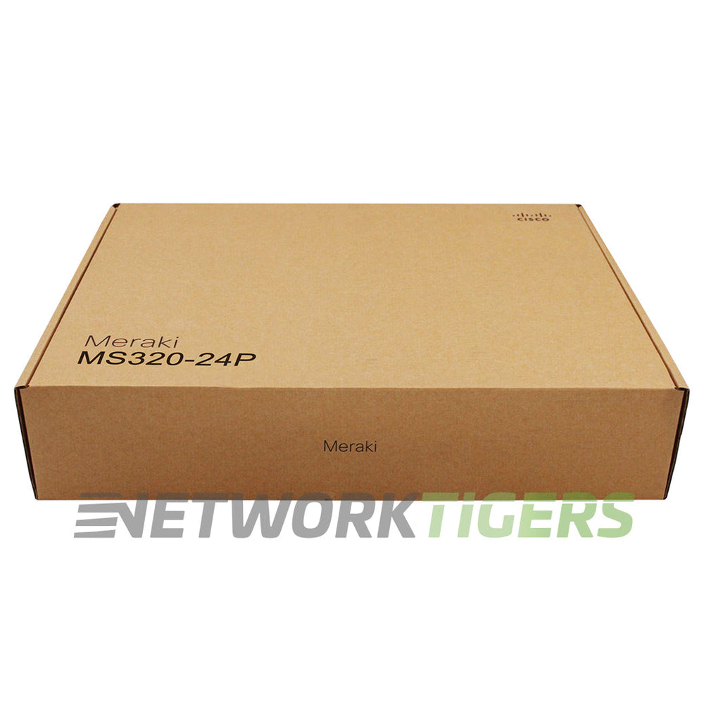 NEW Cisco Meraki MS320-24P-HW 24x 1GB PoE+ RJ45 4x 10GB SFP+ Unclaimed Switch