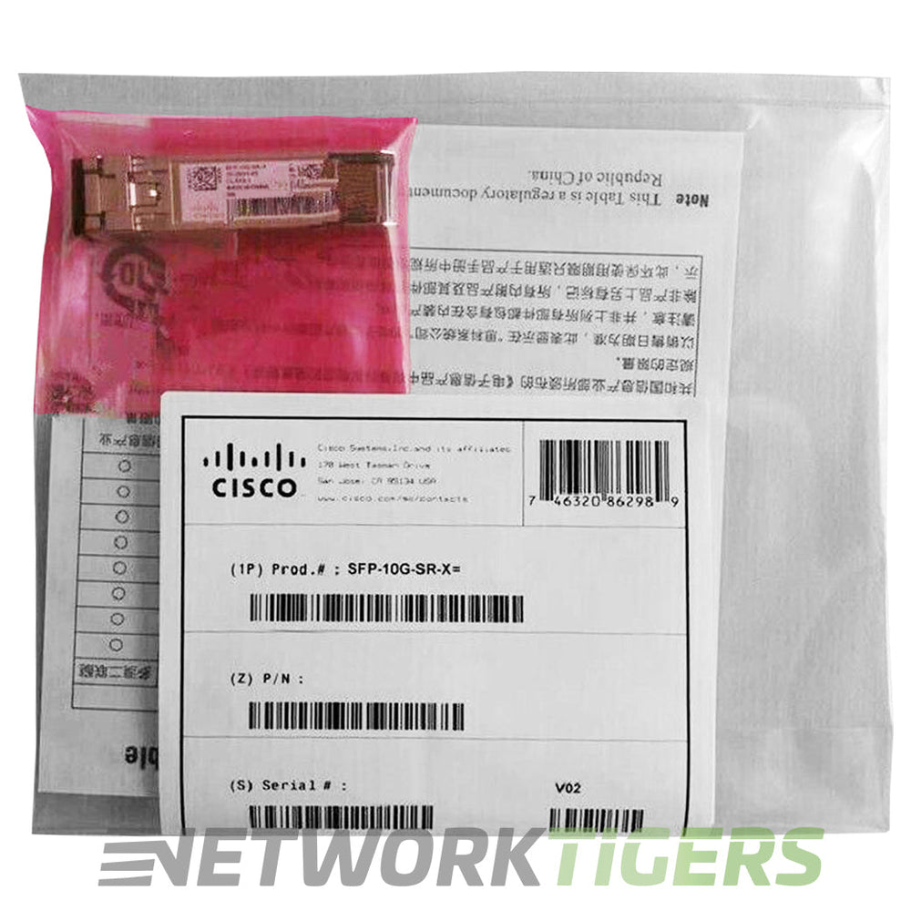NEW Cisco SFP-10G-SR-X 10GB BASE-SR 850nm Multi Rate MMF SFP+ Transceiver