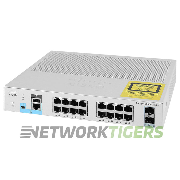 NEW Cisco WS-C2960L-16TS-LL 16x 1GB RJ45 2x 1GB SFP Switch