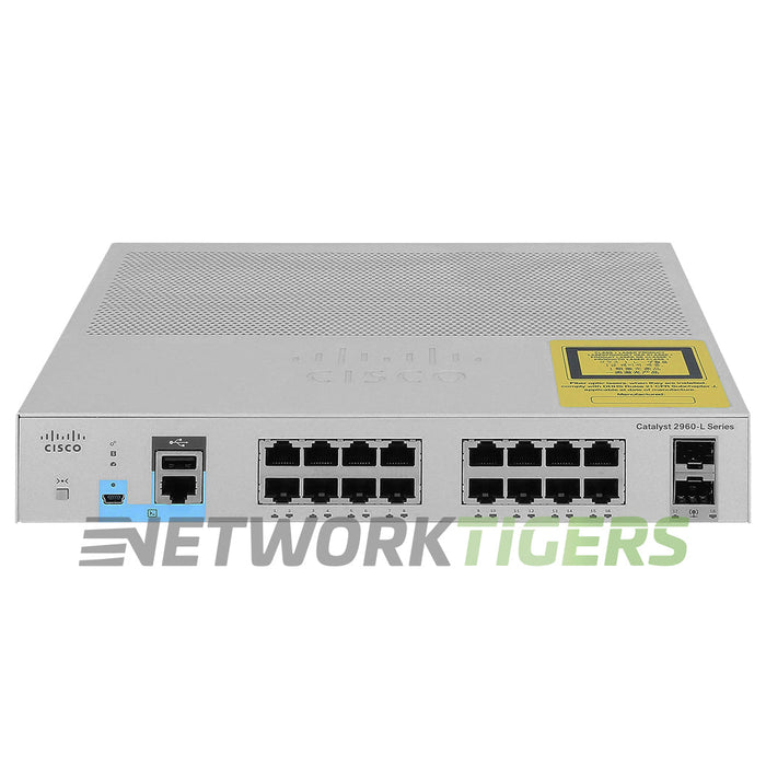 NEW Cisco WS-C2960L-16TS-LL 16x 1GB RJ45 2x 1GB SFP Switch