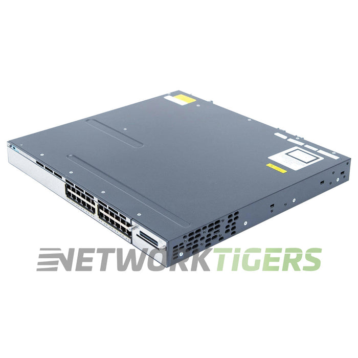 NEW Cisco WS-C3750X-24P-E 24x 1GB PoE+ RJ45 1x Module Slot Switch