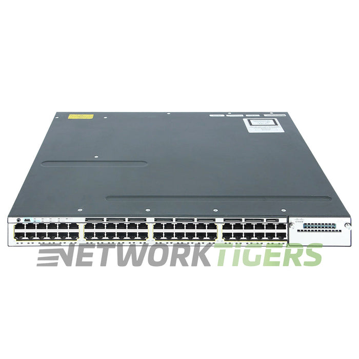 NEW Cisco WS-C3750X-48P-L 48x 1GB PoE+ RJ-45 1x Module Slot Switch