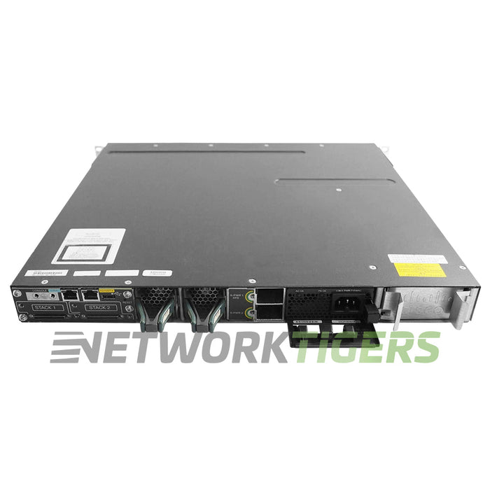 NEW Cisco WS-C3750X-48P-S 48x 1GB PoE+ RJ45 1x Module Slot Switch