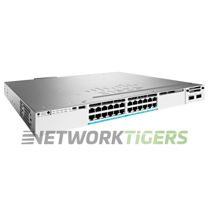 NEW Cisco WS-C3850-24XU-E 24x MultiGB UPoE RJ45 1x Mod Slot Switch