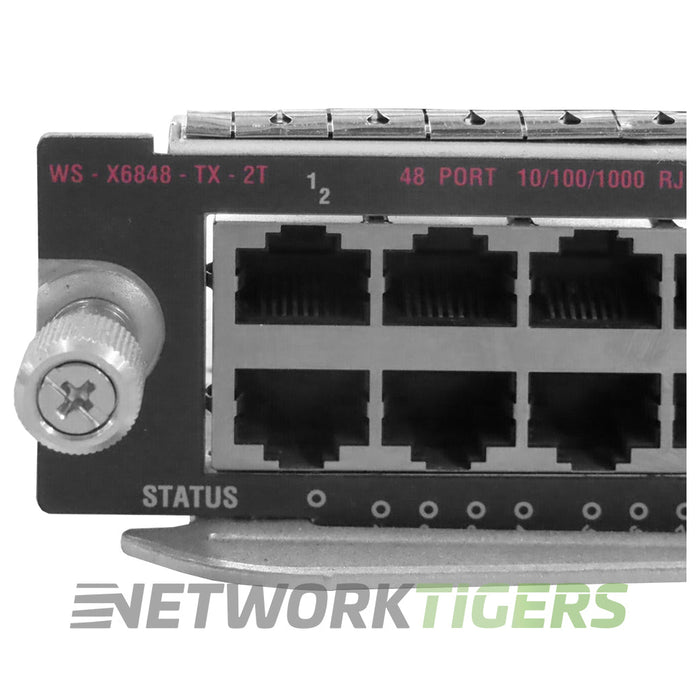 NEW Cisco WS-X6848-TX-2T Catalyst 6800 Series 48x 1GB RJ45 Switch Module