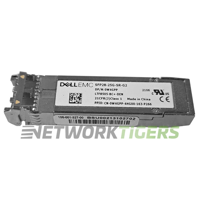 NEW Dell 407-BBZS 25GB BASE-SR 850nm MMF LC SFP28-25G-SR P7D7R SFP28 Transceiver