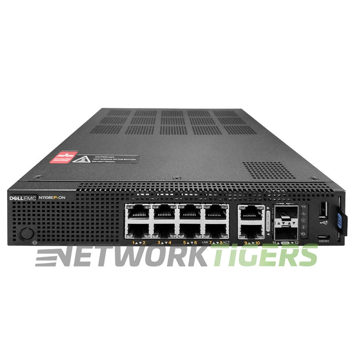 NEW Dell N1108EP-ON N1100 Series 8x 1GB PoE+ RJ45 2x 1GB Combo EMC Switch
