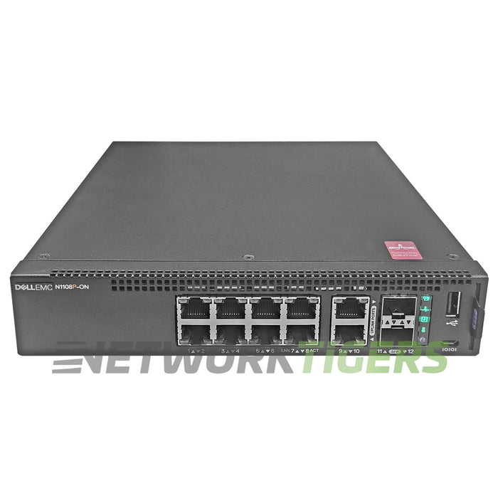 NEW Dell N1108P-ON N1100 Series 8x 1GB PoE+ RJ45 2x 1GB Combo EMC Switch