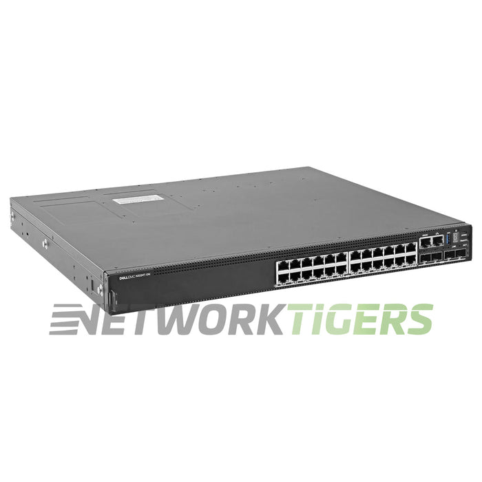 NEW Dell N3224T-ON 24x 1GB RJ45 4x 10GB SFP+ 2x 100GB QSFP28 F-B Air Switch