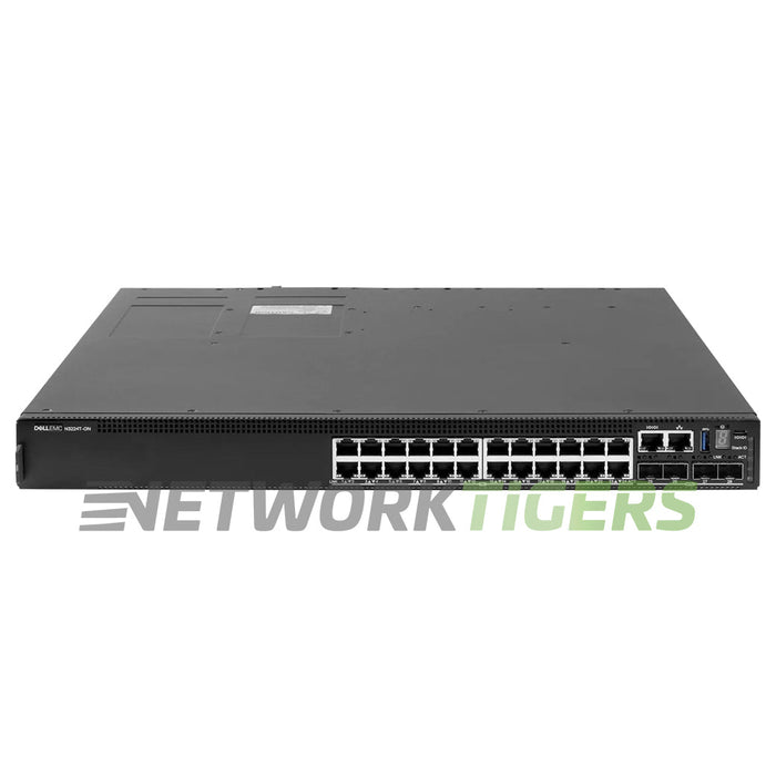 NEW Dell N3224T-ON 24x 1GB RJ45 4x 10GB SFP+ 2x 100GB QSFP28 F-B Air Switch
