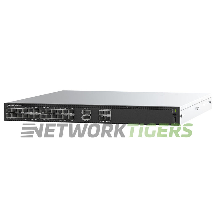 NEW Dell S4128F-ON-RA 210-ALTF 28x 10GB SFP+ 2x 100GB QSFP28 B-F Air OS10 Switch