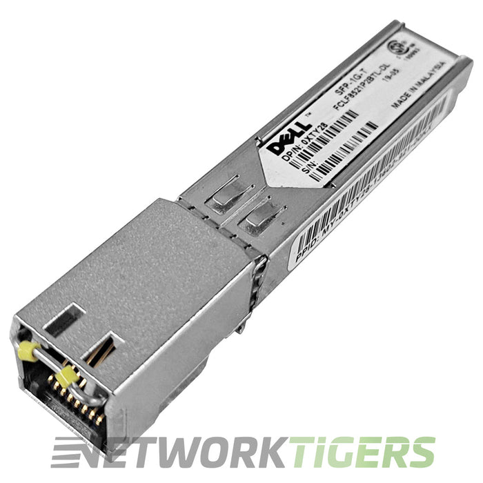 NEW Dell SFP-1G-T XTY28 1GB BASE-T CAT5 RJ-45 SFP Transceiver