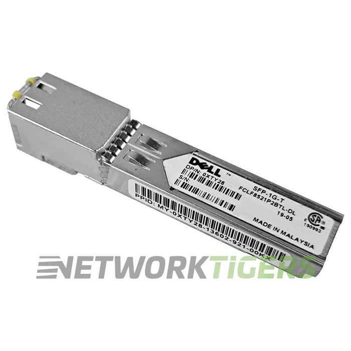 NEW Dell SFP-1G-T XTY28 1GB BASE-T CAT5 RJ-45 SFP Transceiver