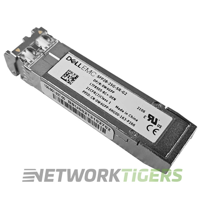NEW Dell SFP28-25G-SR-G2 W4GPP 25GB BASE-SR 850nm MMF SFP28 Transceiver