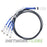 NEW Extreme 10321 3m 40GB QSFP to 4x 10GB SFP+ Direct Attach Breakout Cable
