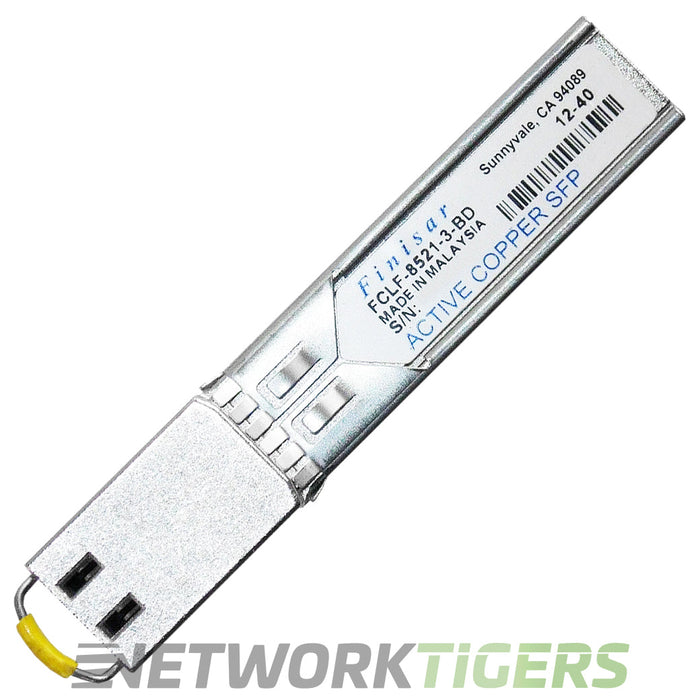 NEW Finisar FCLF-8521-3-BD 1GB BASE-T 1.25Gb/s Cat5 Optical SFP Transceiver