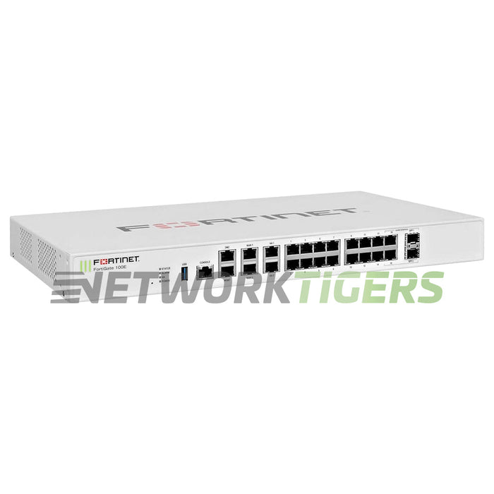 NEW Fortinet FG-100E FortiGate 100E 7.4 Gbps Local Management Only Firewall